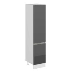 Alvinka Mutfak Modül Hg_J 50-H222Cm Boy Dolabı Beyaz Antrasit Mdf