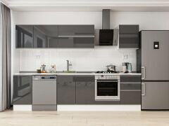 Alvinka 305X210 Cm High Gloss Mutfak Dolabı M-E90S45S50-2