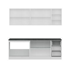 Minar 225 Cm Mutfak Dolabı Beyaz Dore 225-D2