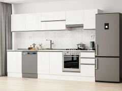 Alvinka 315X210 Cm High Gloss Mutfak Dolabı M-E90S60S45-1 High Gloss | Beyaz - Suntalam