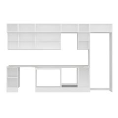 Alvinka 360X240 Cm High Gloss Mutfak Dolabı Mb-E80S40S40-2 High Gloss | Antrasit - Suntalam