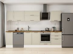 Alvinka 310X210 Cm Klasik Mebran Mutfak Dolabı M-E90S40S60-2 Mebran | Kumtaşı - Mdf