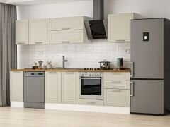 Alvinka 310X210 Cm Klasik Mebran Mutfak Dolabı M-E90S40S60-2 Mebran | Kumtaşı - Mdf