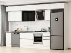 Alvinka 360X240 Cm High Gloss Mutfak Dolabı Mb-E80S40S40-3 High Gloss | Beyaz - Mdf