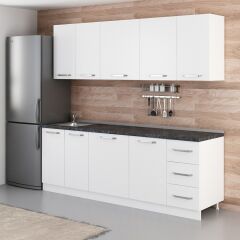 Minar 230 Cm Mutfak Dolabı Beyaz 230-B1