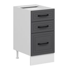 Alvinka Mutfak Modül Mbr_A Alt 3Ç1B2K Nray 45Cm Dolap Beyaz Antrasit Suntalam