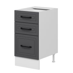 Alvinka Mutfak Modül Mbr_A Alt 3Ç1B2K Nray 45Cm Dolap Beyaz Antrasit Suntalam