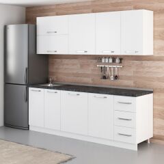 Minar 230 Cm Mutfak Dolabı Beyaz 230-B2