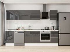 Alvinka 305X210 Cm High Gloss Mutfak Dolabı M-E90S50S45-2