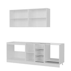 Minar 230 Cm Mutfak Dolabı Beyaz 230-B3