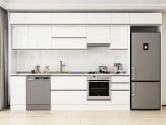 Alvinka 365X240 Cm High Gloss Mutfak Dolabı Mb-E80S40S45-1 High Gloss | Beyaz - Mdf