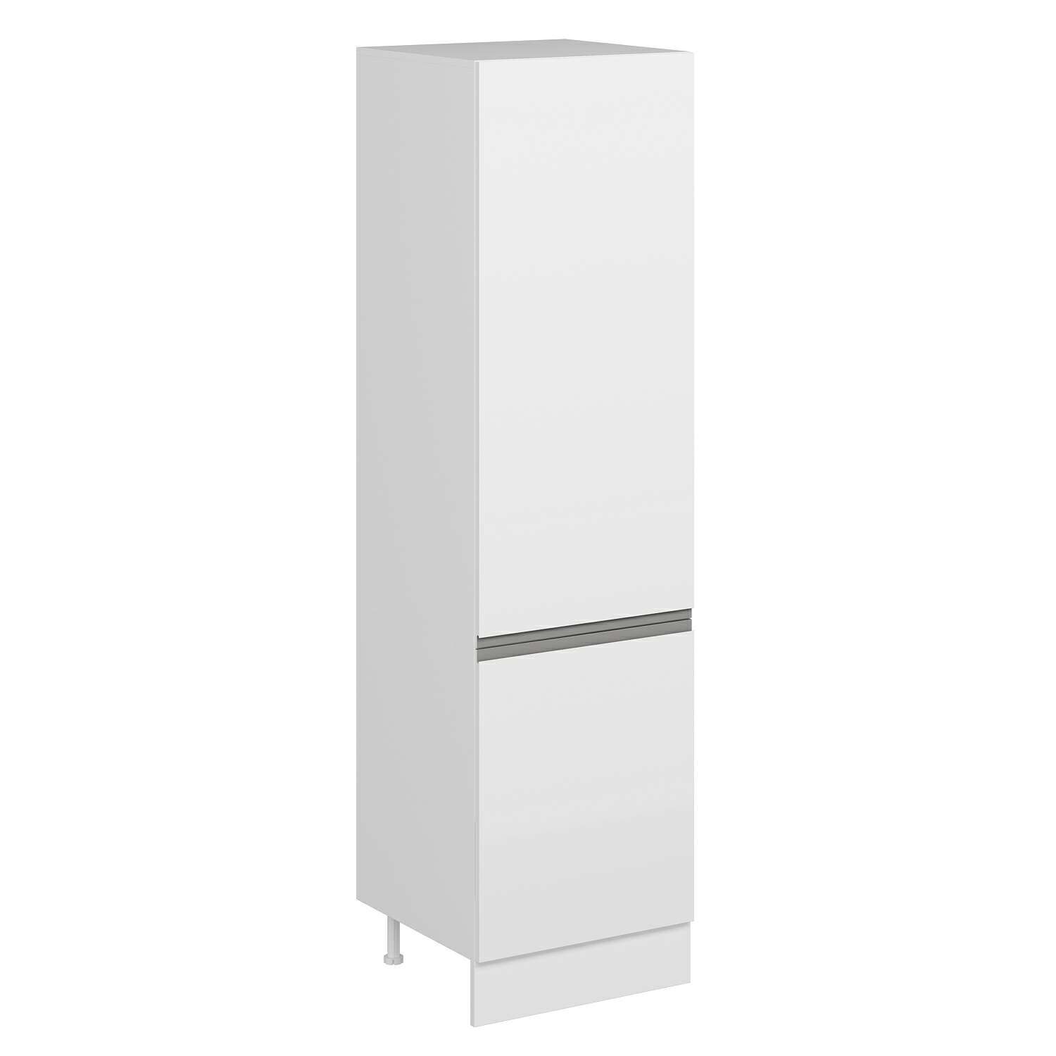 Alvinka Mutfak Modül Hg_J 60-H222Cm Boy Dolabı Beyaz Beyaz Mdf