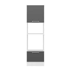 Alvinka Mutfak Modül 60-H210Cm Boy Ankastre Dolabı Antrasit - Suntalam