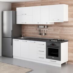 Minar 230 Cm Mutfak Dolabı Beyaz 230-B5