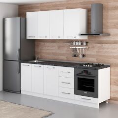 Minar 230 Cm Mutfak Dolabı Beyaz 230-B6