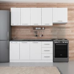 Minar 230 Cm Mutfak Dolabı Beyaz 230-B7