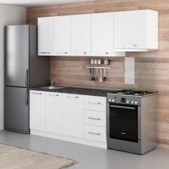 Minar 230 Cm Mutfak Dolabı Beyaz 230-B7