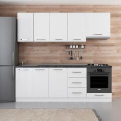 Minar 230 Cm Mutfak Dolabı Beyaz 230-B8