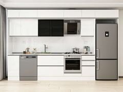 Alvinka 365X240 Cm High Gloss Mutfak Dolabı Mb-E80S40S45-3 High Gloss | Beyaz - Suntalam