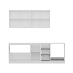 Minar 230 Cm Mutfak Dolabı Beyaz Antrasit 230-A3