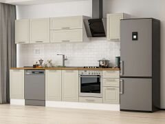 Alvinka 295X210 Cm Klasik Mebran Mutfak Dolabı M-E90S45S40-2 Mebran | Kumtaşı - Suntalam