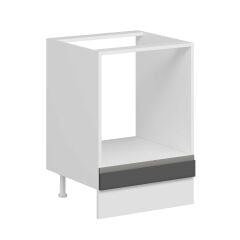 Alvinka Mutfak Modül Hg_J Alt 1K 60Cm Ank Dolap Beyaz Antrasit Suntalam