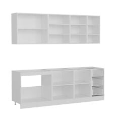 Minar 230 Cm Mutfak Dolabı Beyaz Dore 230-D1