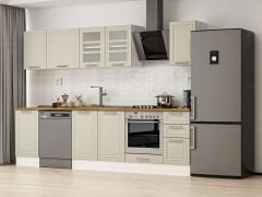 Alvinka 295X210 Cm Klasik Mebran Mutfak Dolabı M-E90S45S40-3 Mebran | Kumtaşı - Suntalam