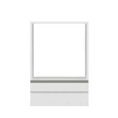 Alvinka Mutfak Modül Hg_J Alt 1K 60Cm Ank Dolap Beyaz Beyaz Mdf