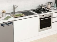 Alvinka 330X210 Cm High Gloss Mutfak Dolabı M-E90S60S60-2 High Gloss | Beyaz - Suntalam