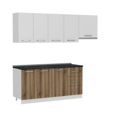 Minar 230 Cm Mutfak Dolabı Beyaz Dore 230-D7