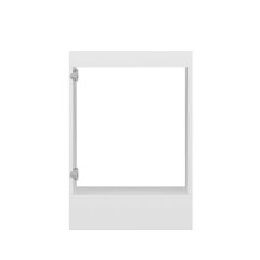 Alvinka Mutfak Modül Hg_J Alt 1K 60Cm Evye Dolap Beyaz Beyaz Mdf