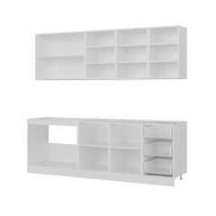 Minar 235 Cm Mutfak Dolabı Beyaz 235-B2