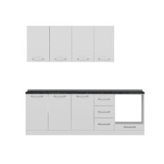 Minar 235 Cm Mutfak Dolabı Beyaz 235-B3