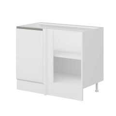 Alvinka Mutfak Modül Hg_J Alt 1K1R 105Cm Köşe Dolap Beyaz Beyaz Mdf