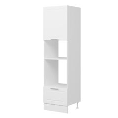 Alvinka Mutfak Modül Mbr_C 60-H222Cm Boy Ankastre Dolabı Beyaz - Mdf