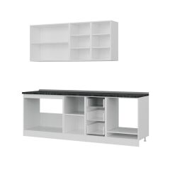 Minar 235 Cm Mutfak Dolabı Beyaz 235-B6