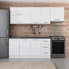 Minar 235 Cm Mutfak Dolabı Beyaz 235-B7