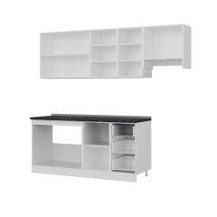 Minar 235 Cm Mutfak Dolabı Beyaz 235-B7