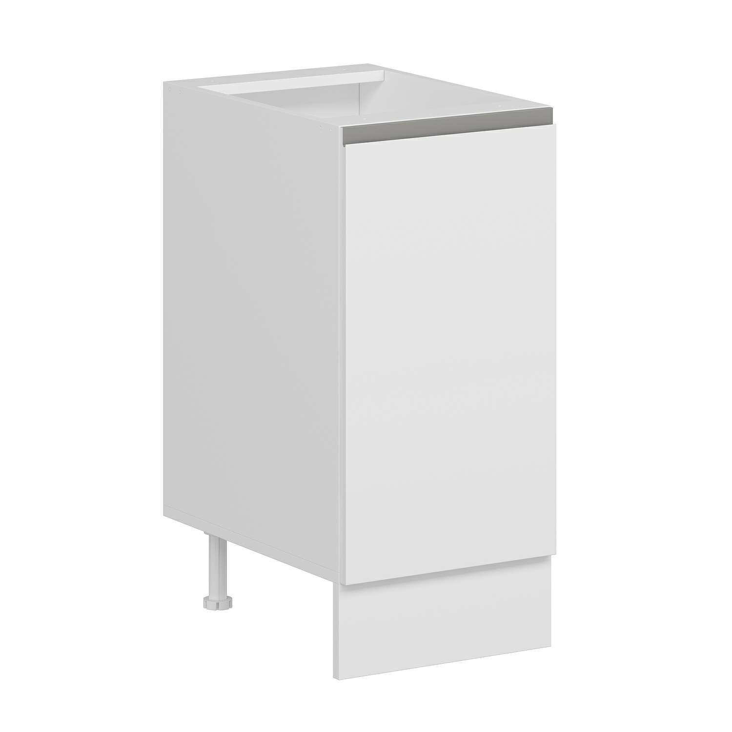 Alvinka Mutfak Modül Hg_J Alt 1K1R 40Cm Dolap Beyaz Beyaz Mdf