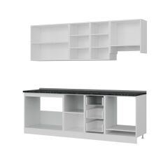 Minar 235 Cm Mutfak Dolabı Beyaz 235-B8