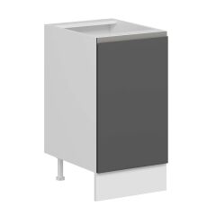 Alvinka Mutfak Modül Hg_J Alt 1K1R 45Cm Dolap Beyaz Antrasit Suntalam