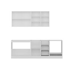 Minar 235 Cm Mutfak Dolabı Beyaz Antrasit 235-A3