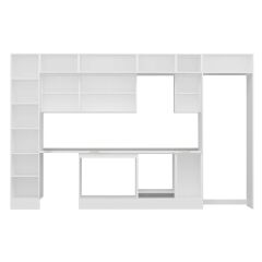 Alvinka 365X240 Cm Klasik Mebran Mutfak Dolabı Mbb-E80B45S40-3 Mebran | Kumtaşı - Suntalam