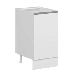 Alvinka Mutfak Modül Hg_J Alt 1K1R 45Cm Dolap Beyaz Beyaz Mdf