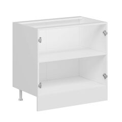 Alvinka Mutfak Modül Duz Alt 2K1R 90Cm Dolap Beyaz Dore