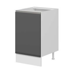 Alvinka Mutfak Modül Hg_J Alt 1K1R 50Cm Dolap Beyaz Antrasit Mdf