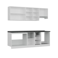 Minar 235 Cm Mutfak Dolabı Beyaz Antrasit 235-A8