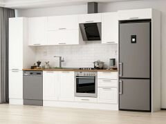 Alvinka 375X222 Cm Klasik Mebran Mutfak Dolabı Mbb-E80B45S50-2