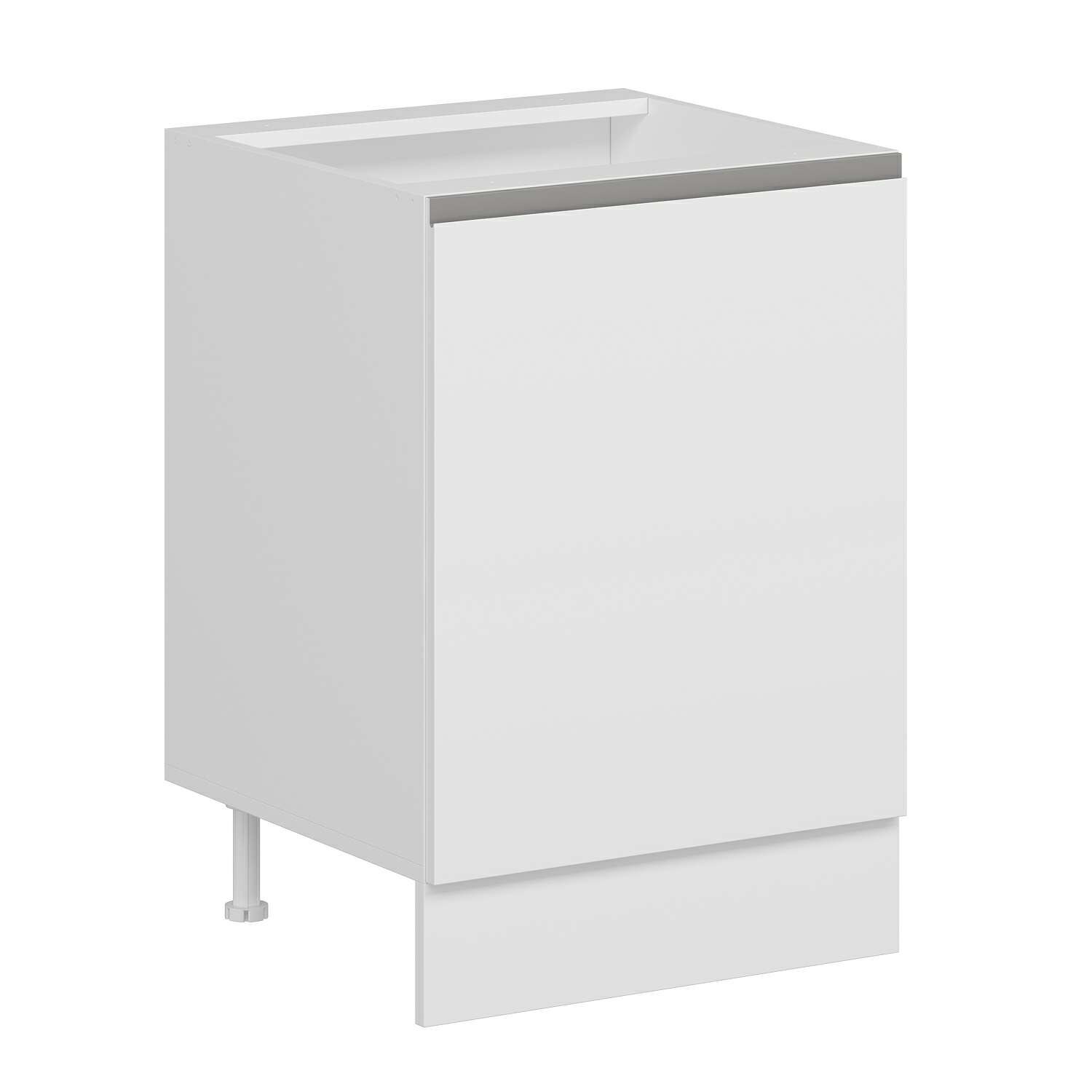 Alvinka Mutfak Modül Hg_J Alt 1K1R 60Cm Dolap Beyaz Beyaz Mdf